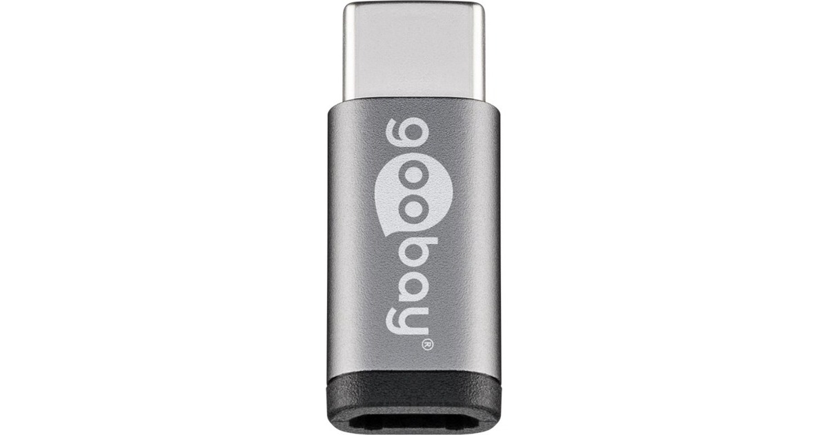 goobayUSB-C > USB Micro-B 2.0 Adapter  (Grijs)