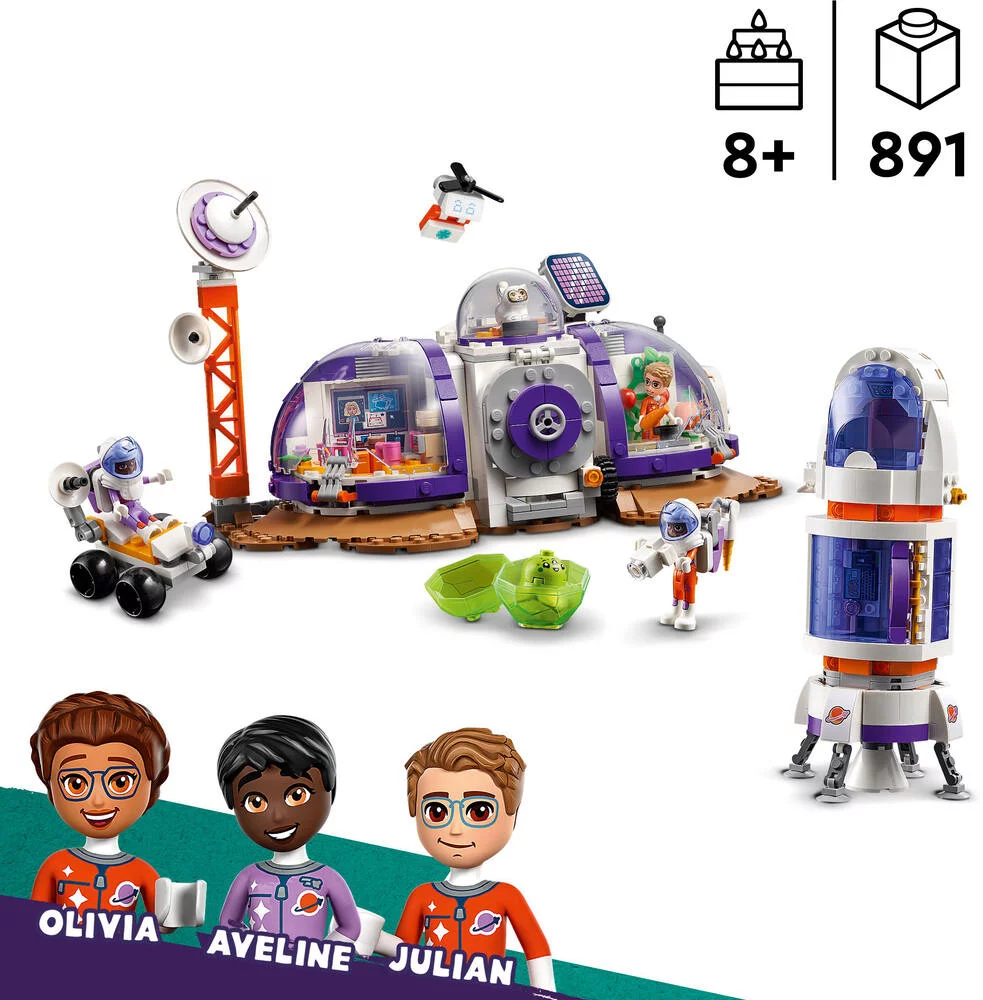 LEGO®FRIENDS 42605 - LA STATION SPATIALE MARTIENNE ET LA FUSEE