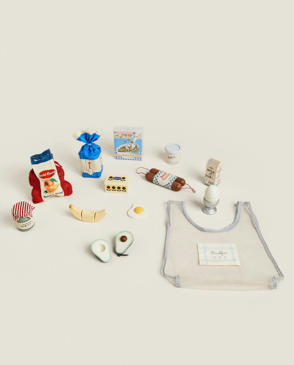 Conjunto de café da manhã de brinquedo