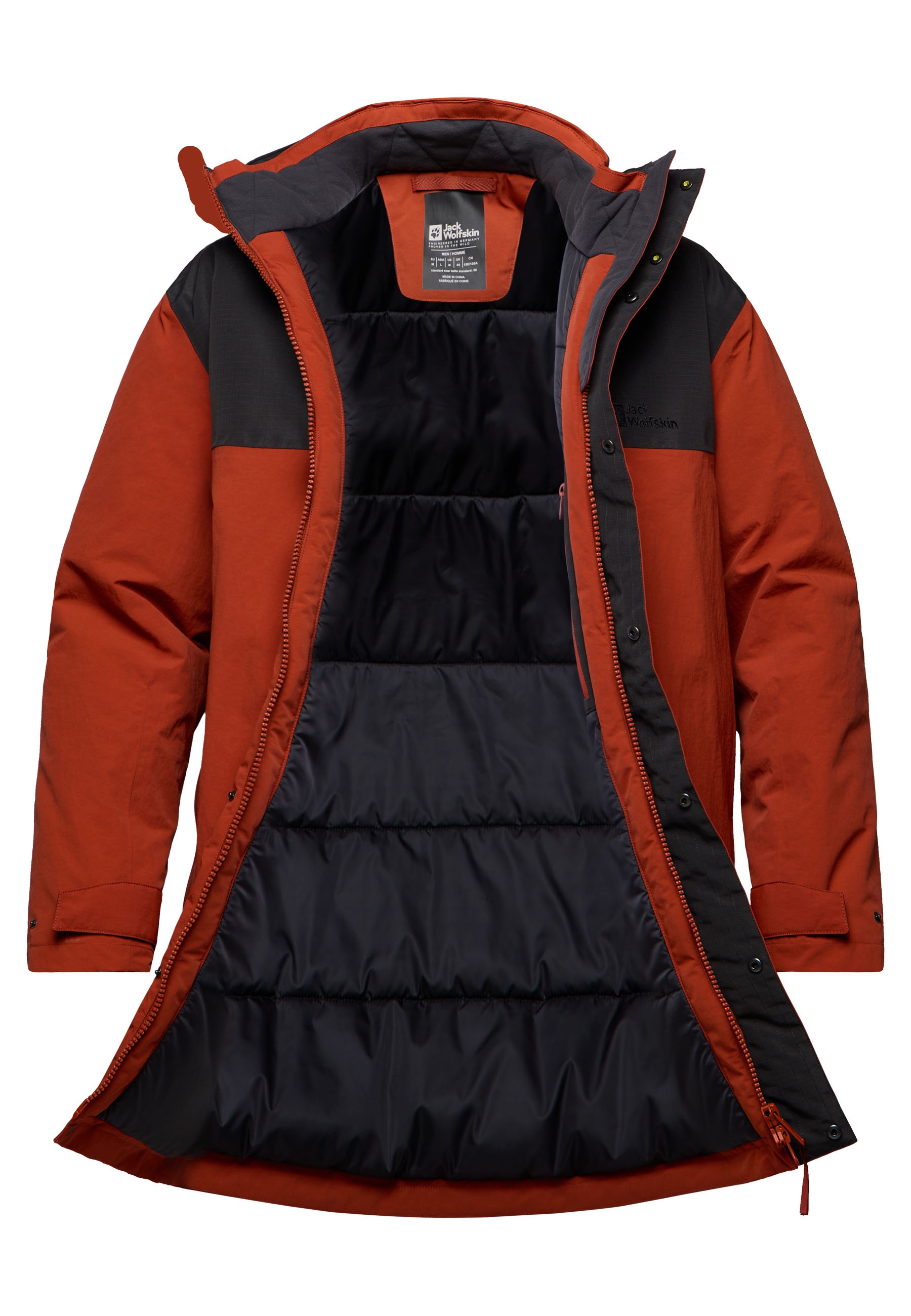 Jack Wolfskin Funktionsparka »GLETSCHERSEE« mit Kapuze Wärmend, wasserdicht, Übergangsjacke