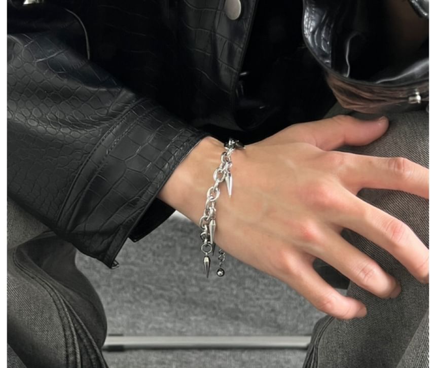 PANGU - Armband met studs en franjes