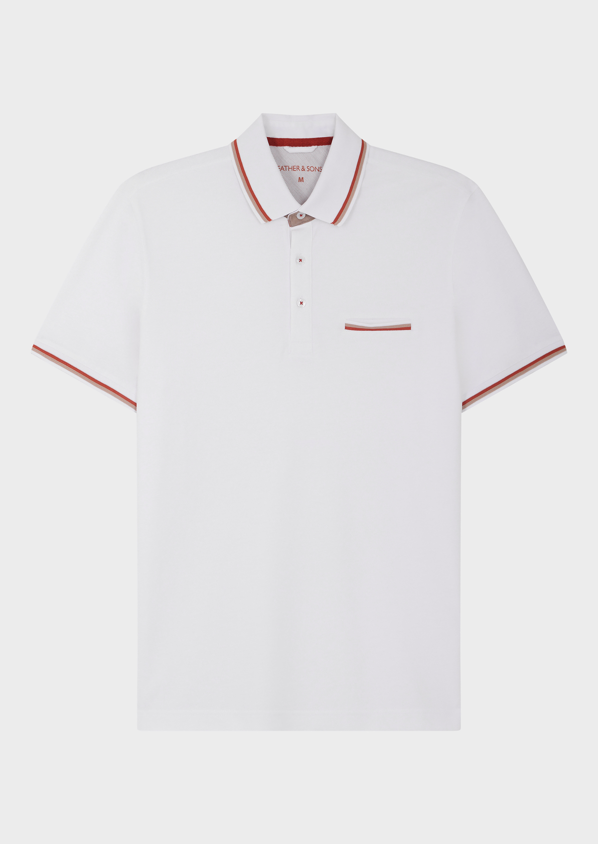 Polo manches courtes Slim en coton uni blanc
