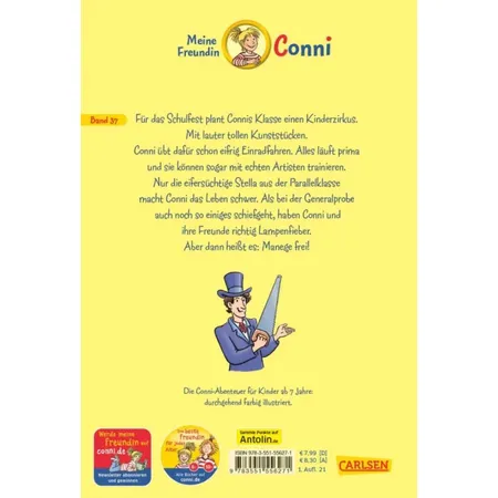 Carlsen Verlag Conni Erzählbände 37: Conni und der zauberhafte Schulzirkus