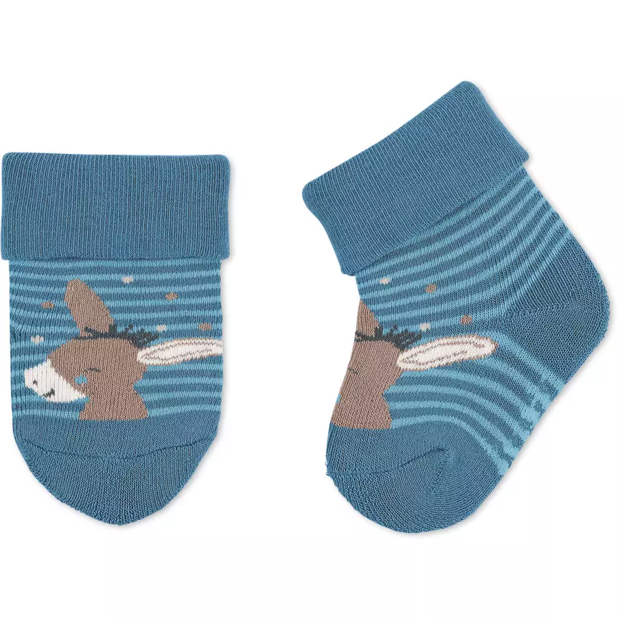 Sterntaler Baby-Söckchen Emmilius mittelblau