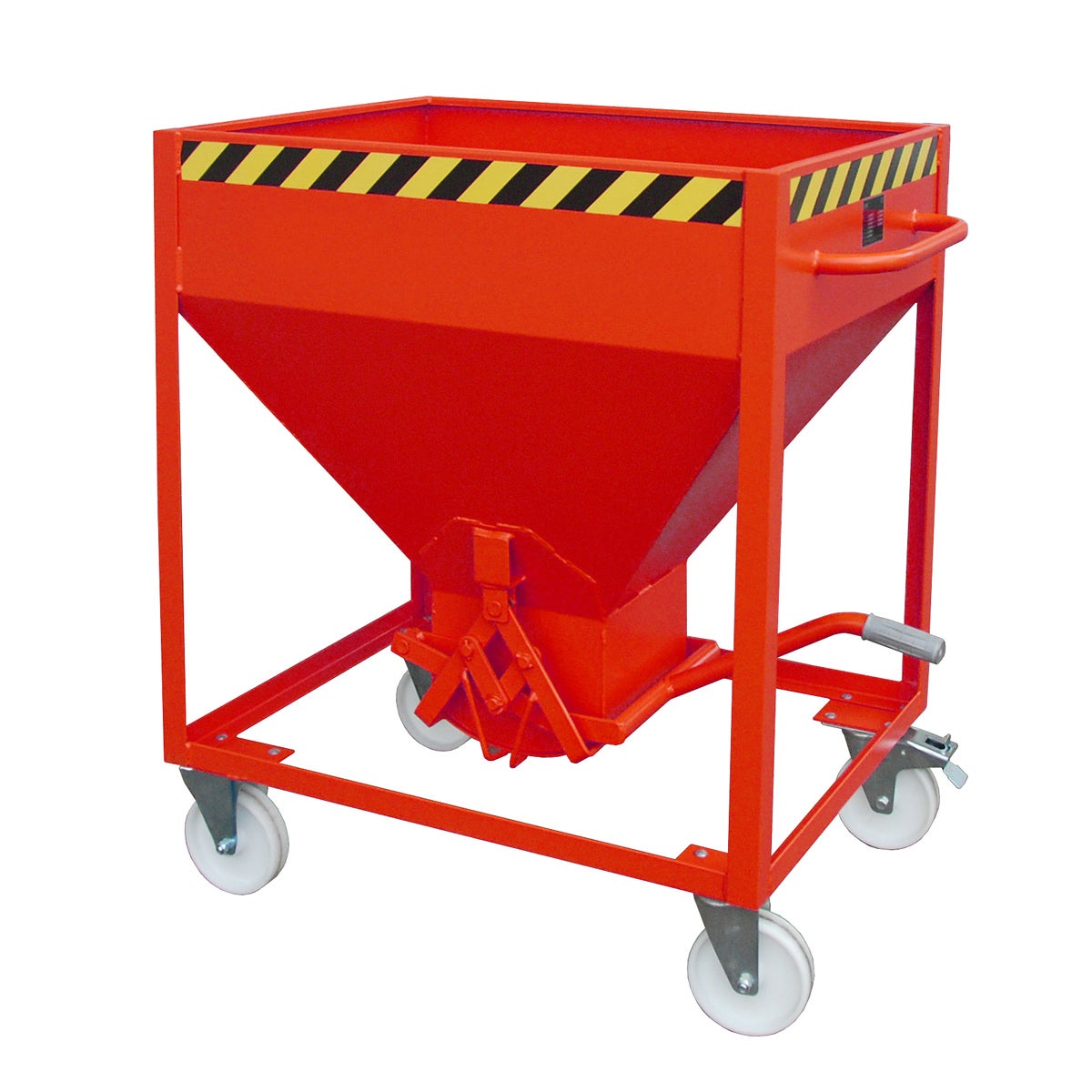 Bauer SR 375 silocontainer, geschilderd, vuurrood