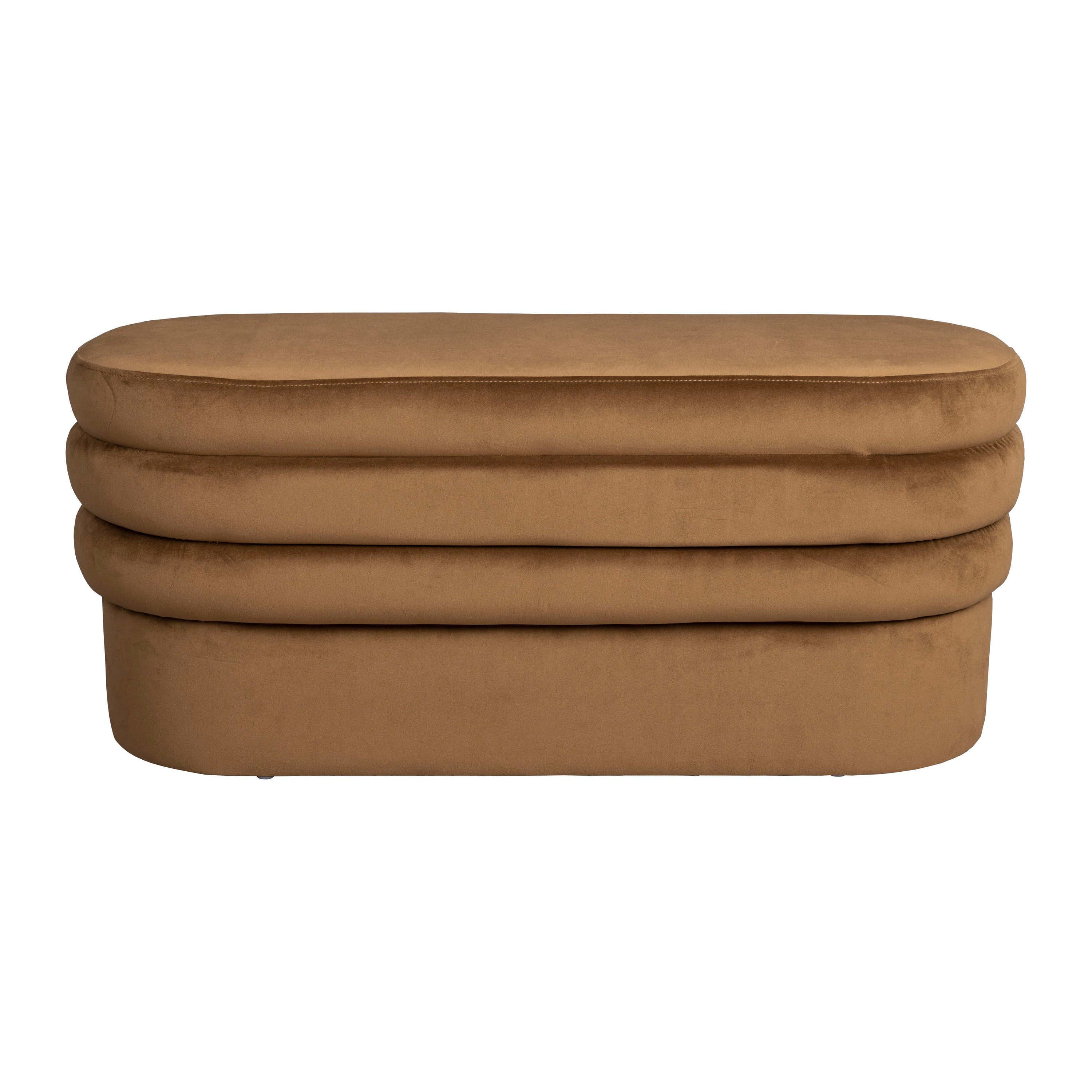 Dutchbone Aditi Bankje - B 93 cm - Cognac