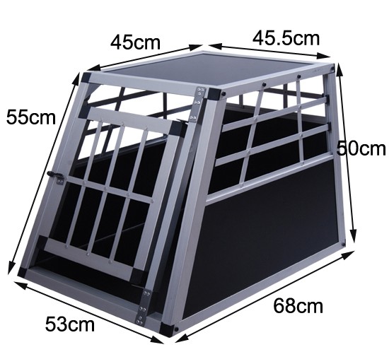 Hundebox Alu S hellbraun