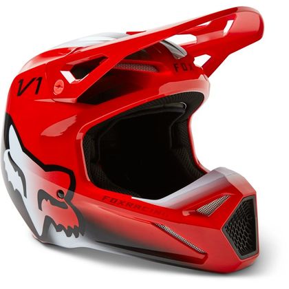 Casque cross Fox YOUTH V1 TOXSYK - ENFANT - Rouge / Bleu