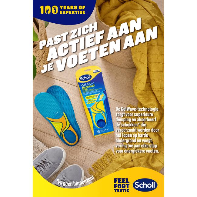Scholl GelActiv Insoles Casual S