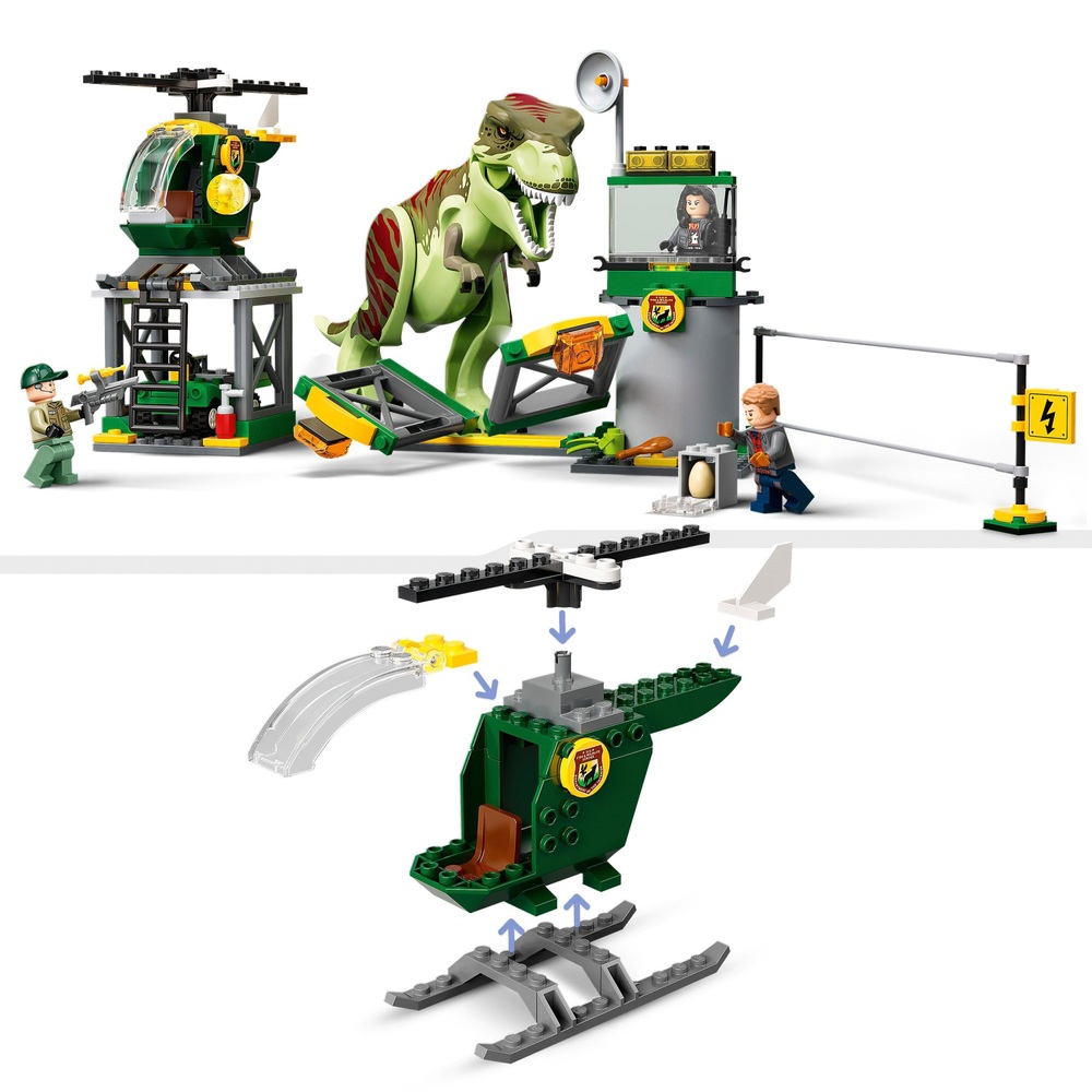 LEGO Jurassic World 76944 T. Rex Dinosaurier Ausbruchs-Spielset