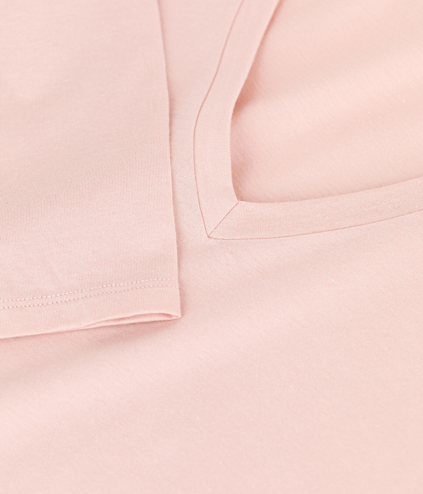 Tee-shirt LE DROIT col V en coton Femme