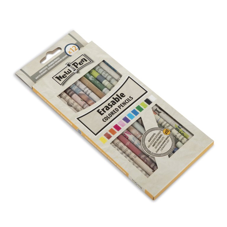New Pen Buntstifte Erasable Recycling, Set