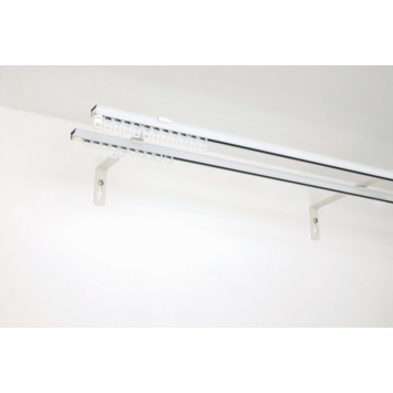 Intensions 20 cm wandsteun gordijnrail Plus wit 2 stuks
