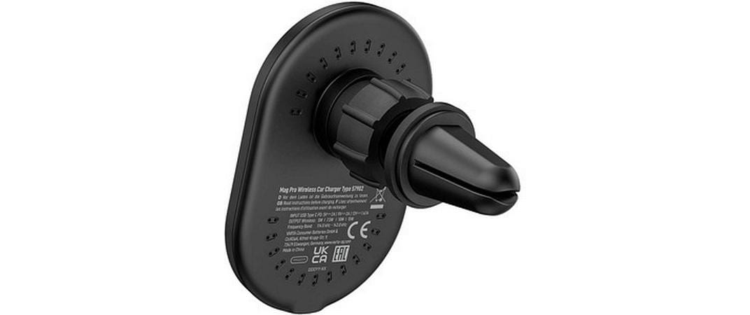 Mag Pro Wireless Car Charger 15 WVarta Mag Pro Wireless Car Charger Smartphone Erdmagnetfeld Auto