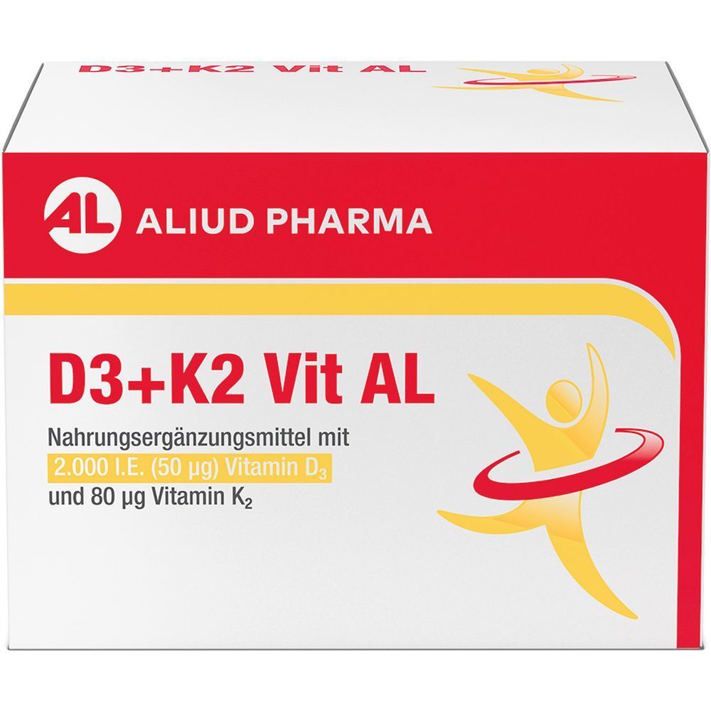 D3 + K2  Vit AL 2000 I.E. / 80 µg Kapseln: ein starkes Duo für die Knochen