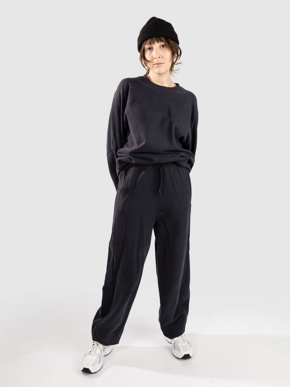 SOS Ramiu Oversize Sweater blue graphite