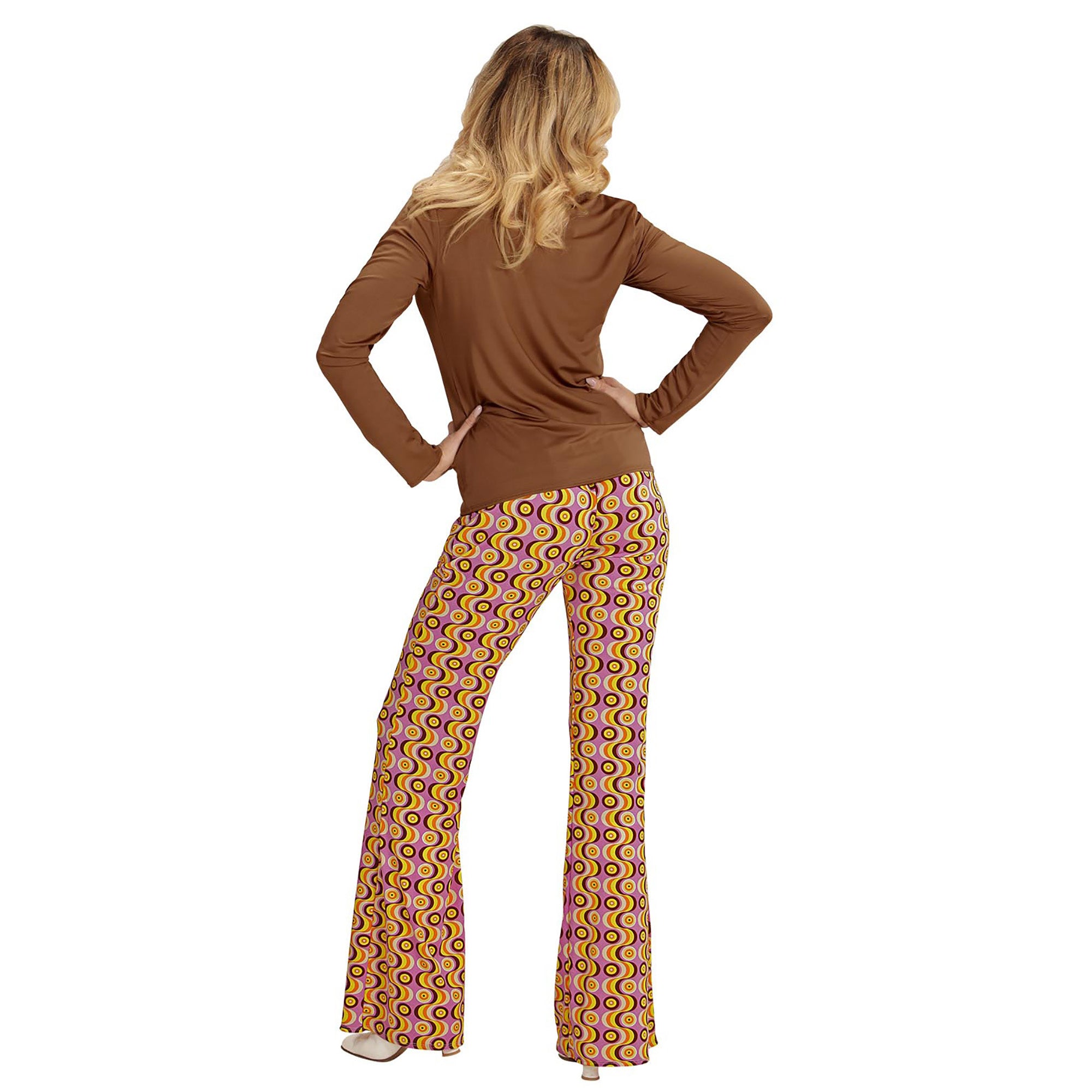 Disco 70S Blouse Bruin Dames