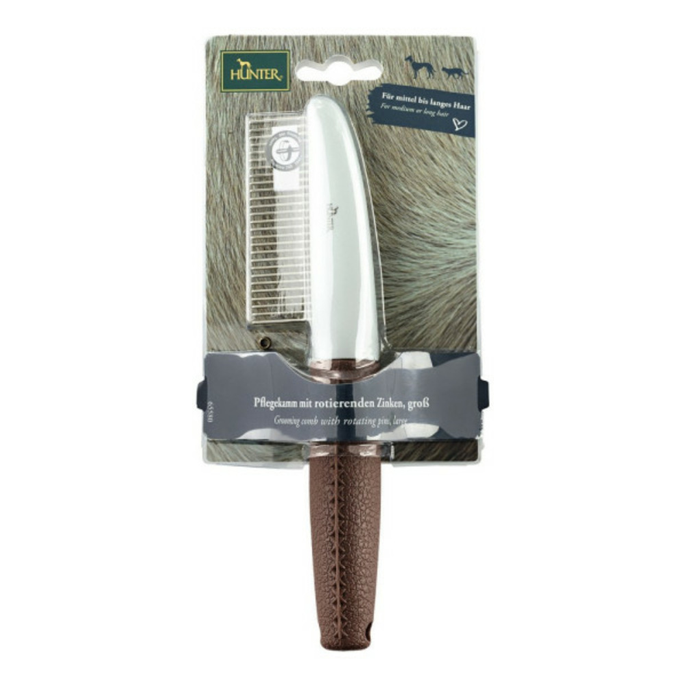 Brosse à cheveux plaque tournante râteau taille l