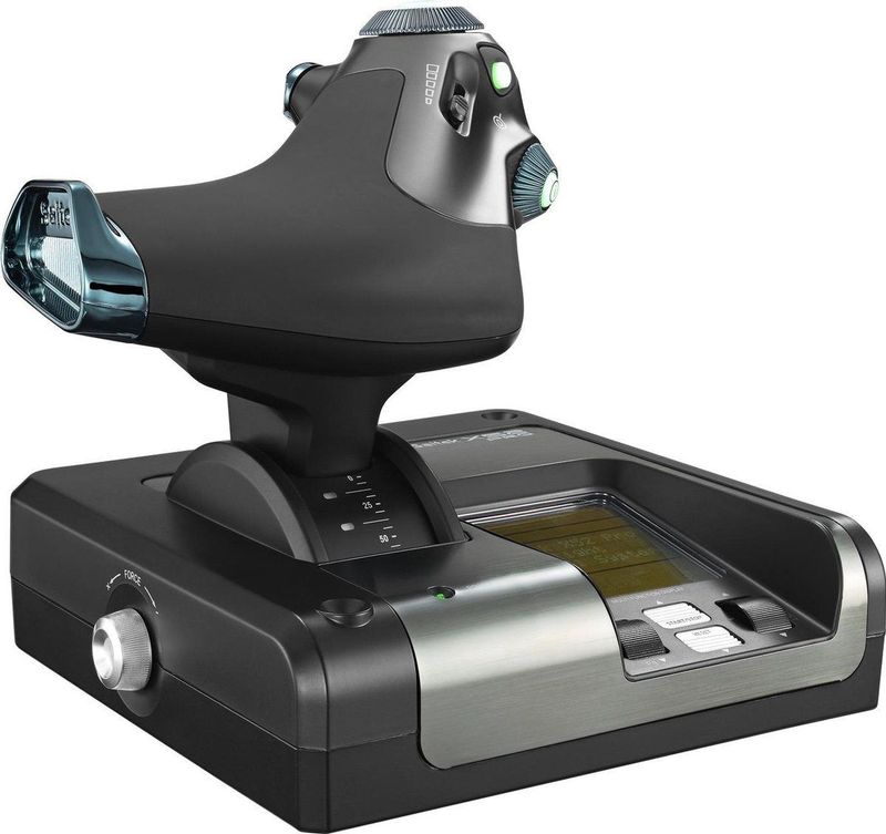 Logitech - X52 Professional - Gamecontroller - Zwart - Materiaal: Metalen Kegel