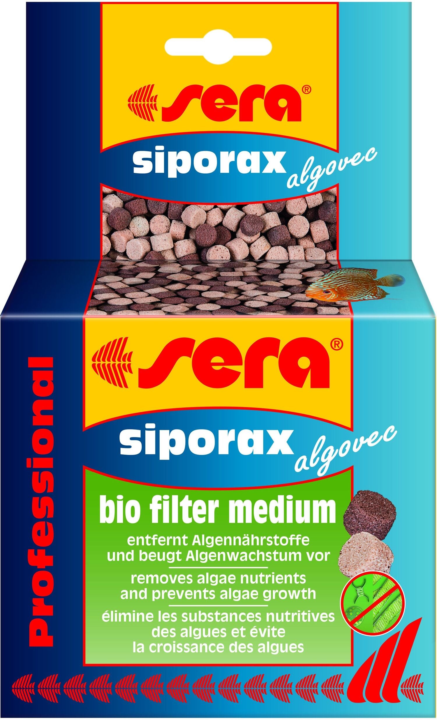 Sera filtermateriaal Siporax Algovec Professional 210 g
