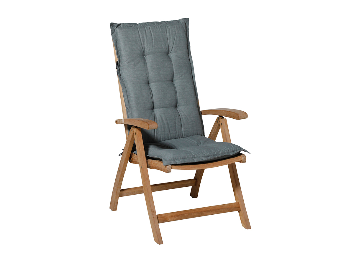 Madison Basic grey hoge rug tuinkussen