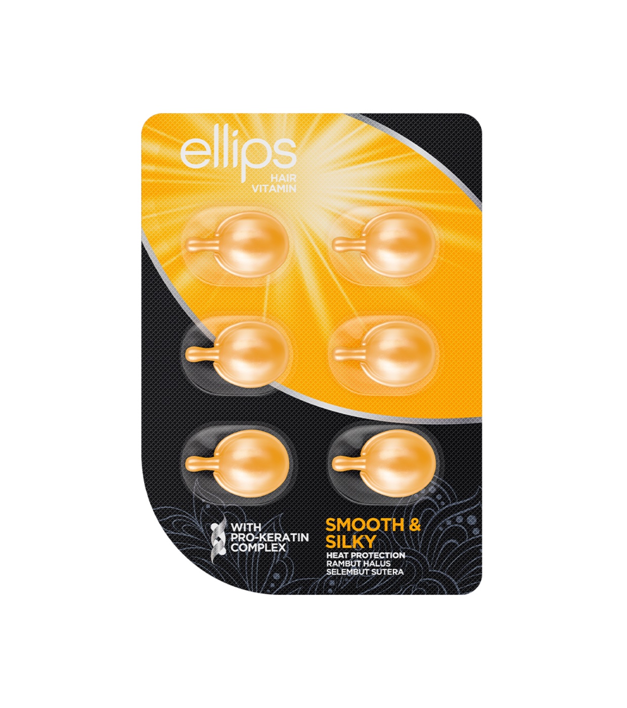 Ellips - Ampolas de vitaminas capilares com complexo Pró-queratina - Cabelos danificados