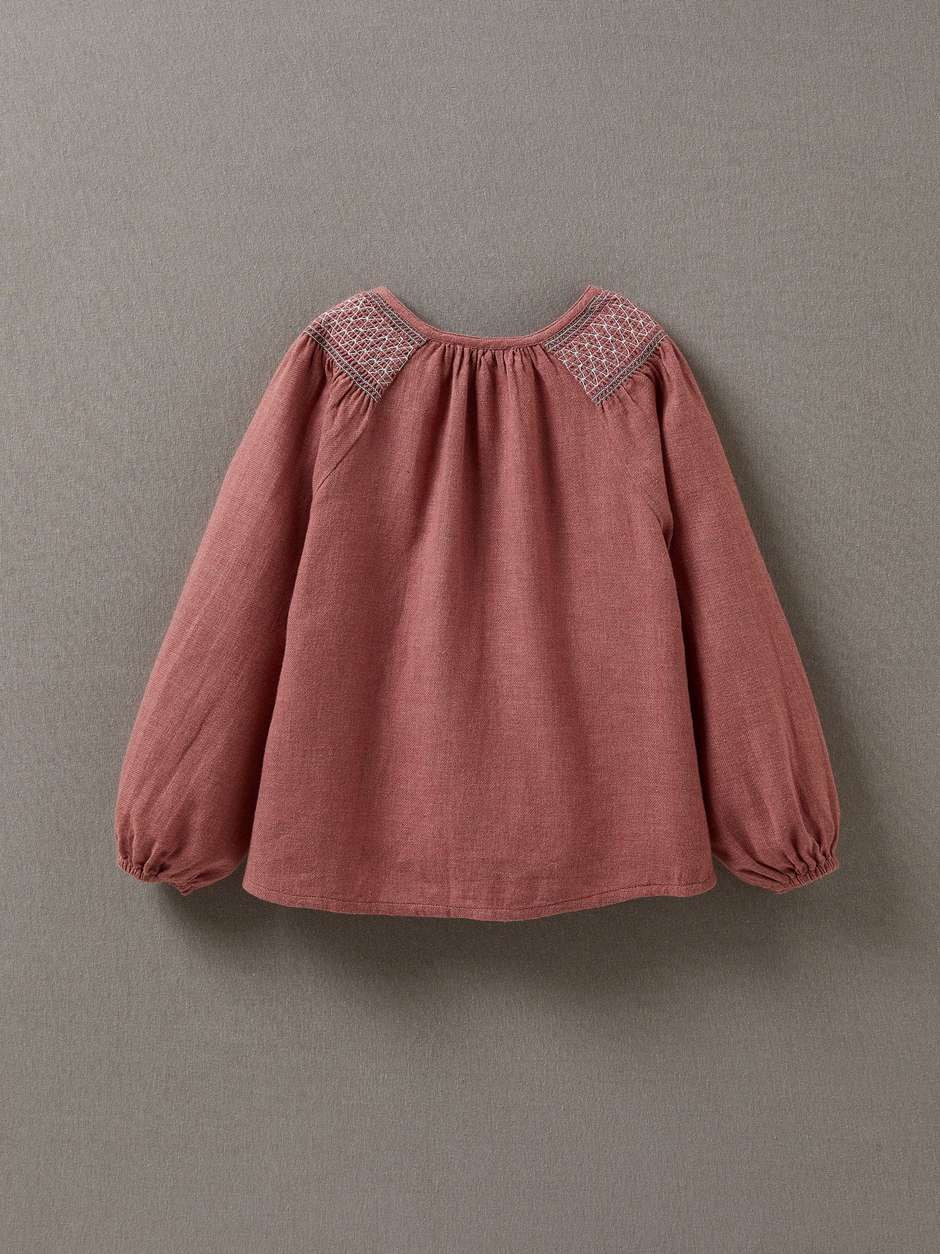 Blouse à smocks Fille
