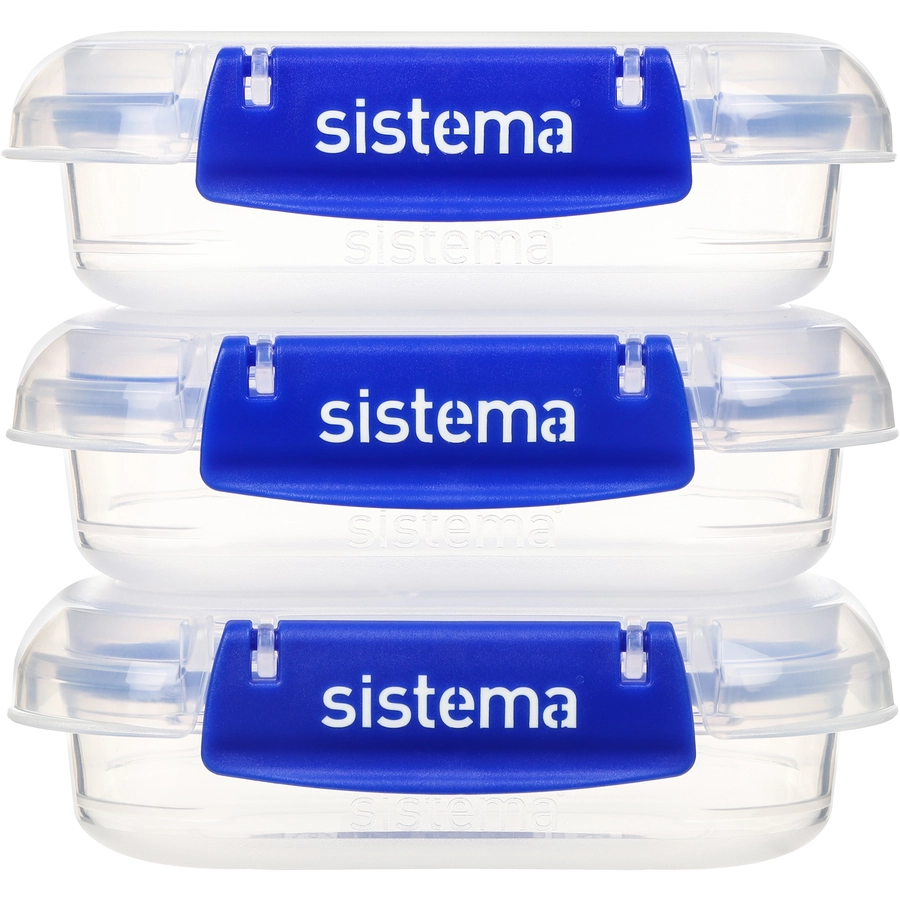 sistema®Frischhaltedosen-Set KLIP IT PLUS, 3x 180 ml