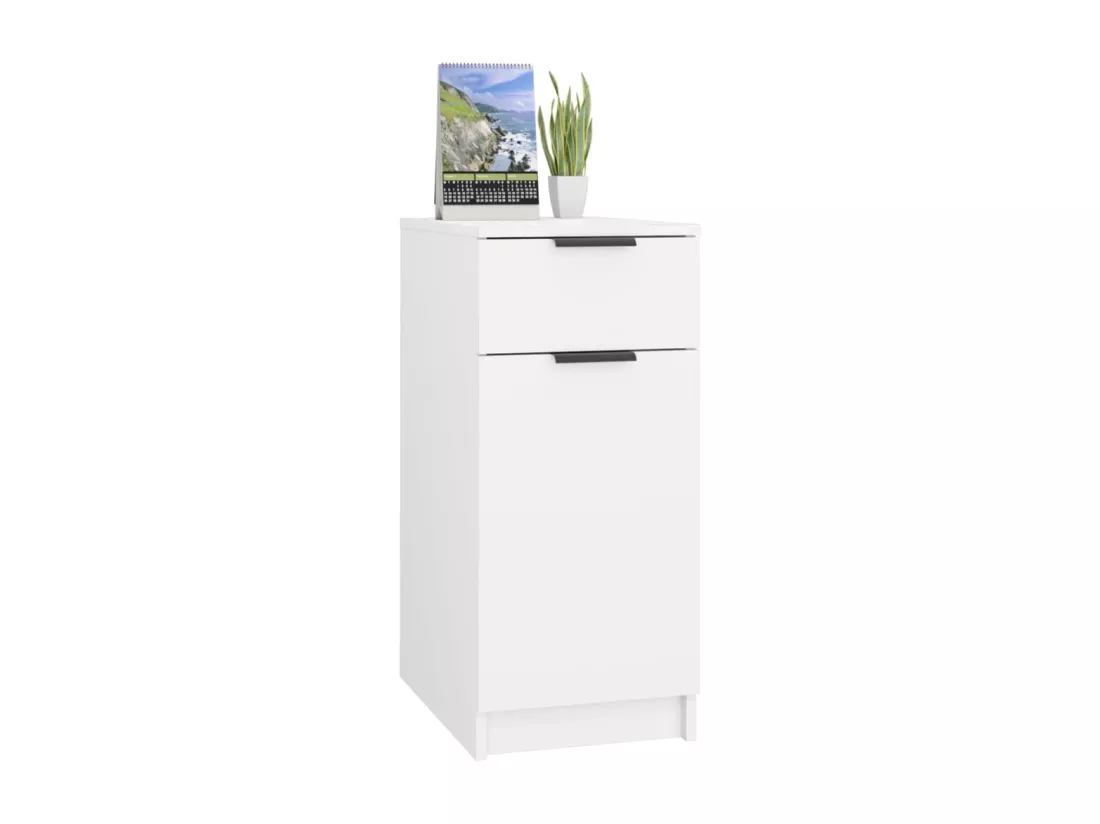 Armoire de bureau Blanc 33,5x50x75 cm Bois d'ingénierie