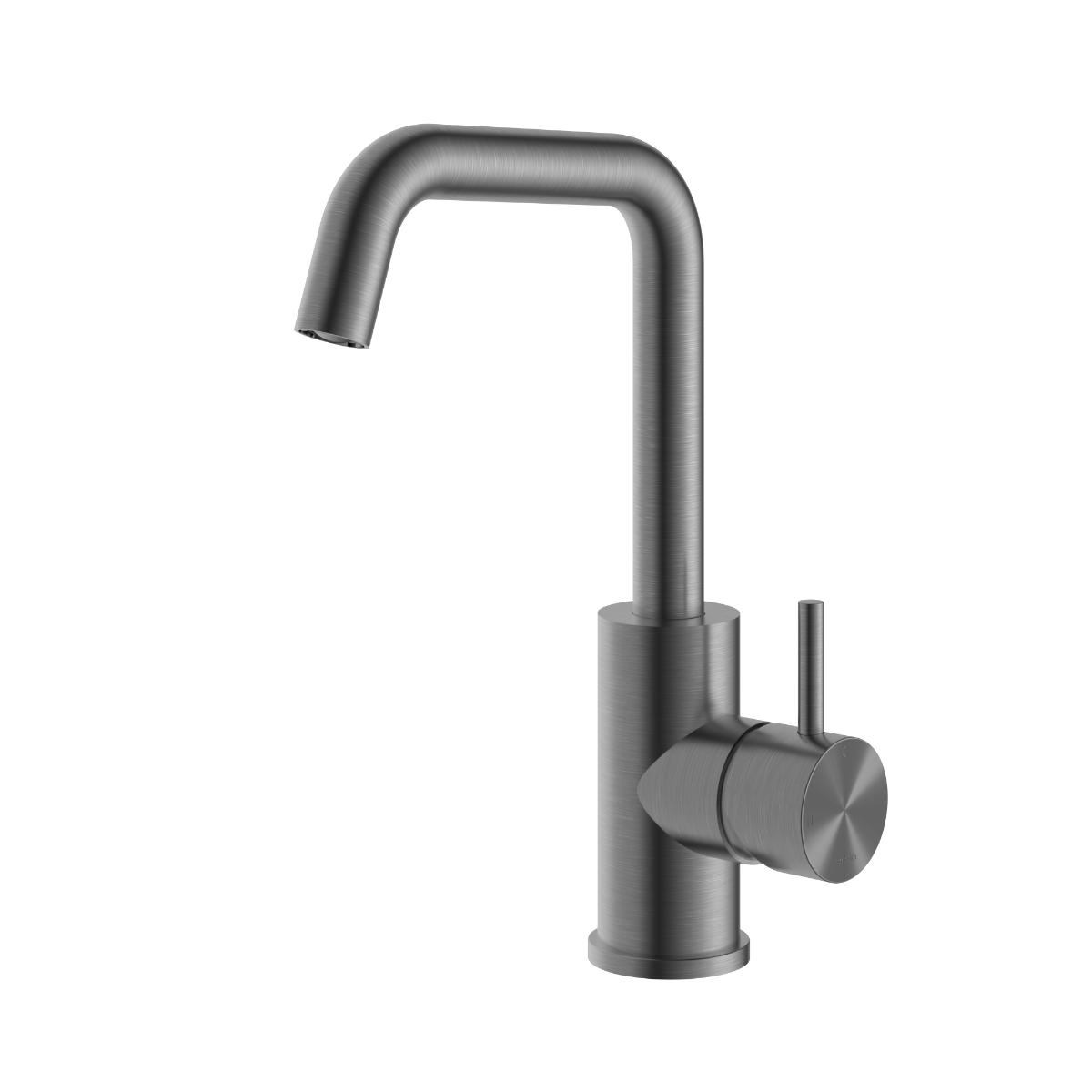 Hotbath Archie wastafelmengkraan met draaibare uitloop zonder waste geborsteld gunmetal PVD