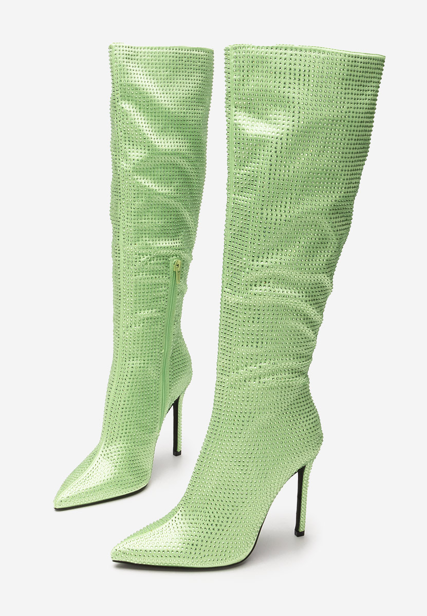 Bottes talons aiguilles verts Valencia