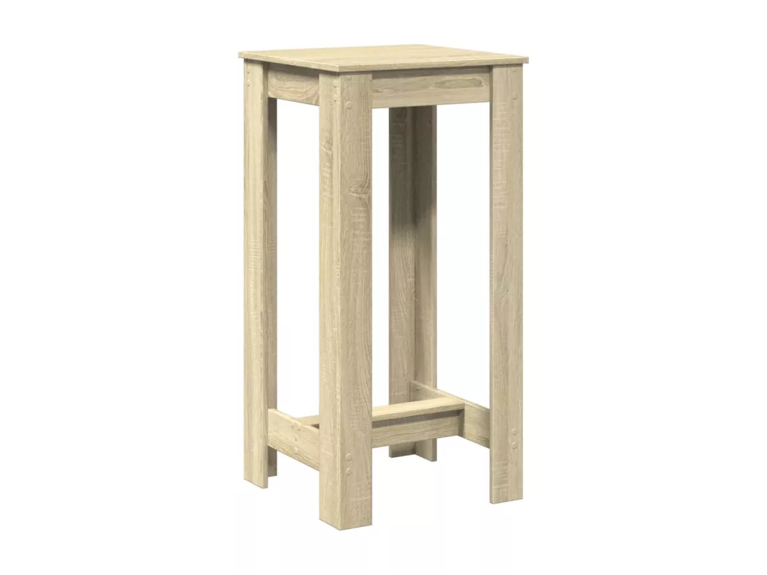 Table de bar chêne sonoma 51x50x103,5 cm bois d'ingénierie
