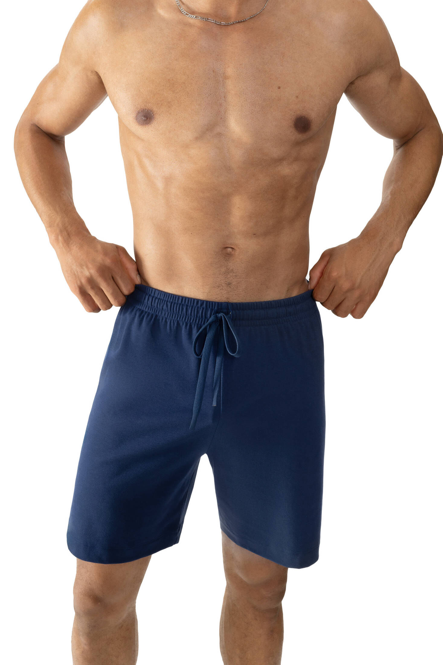 mey| Herren Hose kurz Serie Solid Night