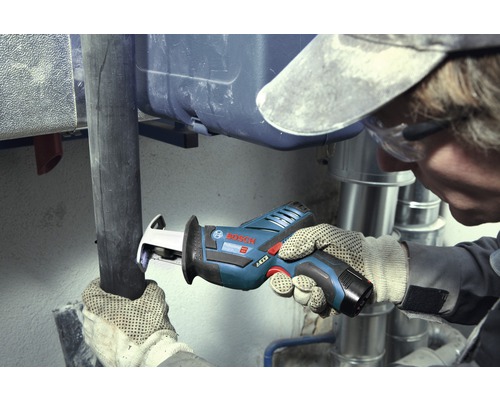 Bosch Professional GSA 12V-14 accu-reciprozaag inclusief 1 x S 522 EF reciprozaagblad en 1 x S 511 DF reciprozaagblad, zonder accu en lader
