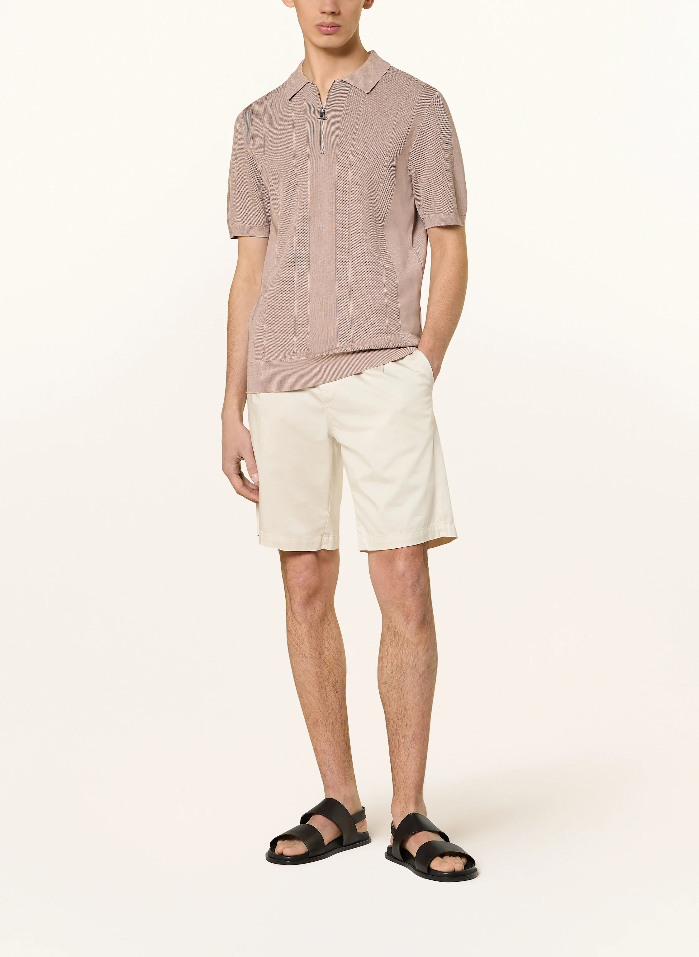 REISS Strick-Poloshirt BART