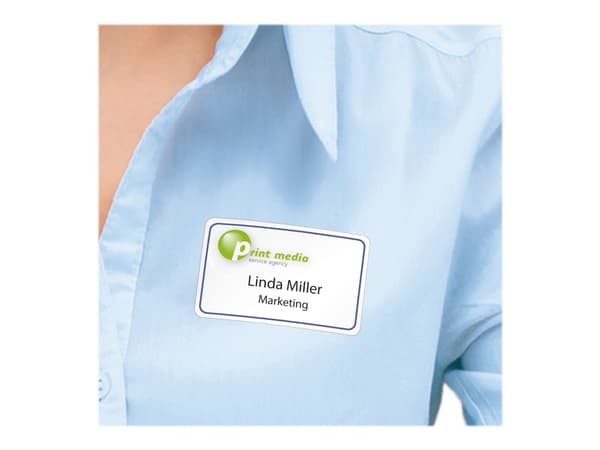 HERMA Special Name labels - Selv-adhesiv - hvit/rød - 80 x 50 mm 200 etikett(er) (20 ark x 10) etiketter til navneplater