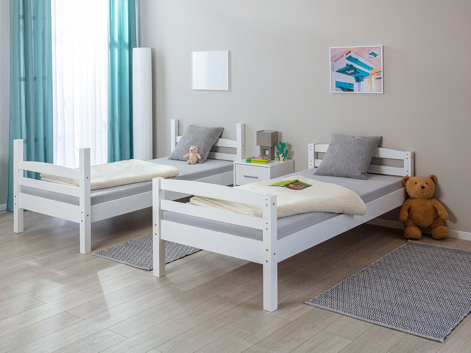 Etagenbett aus Massivholz