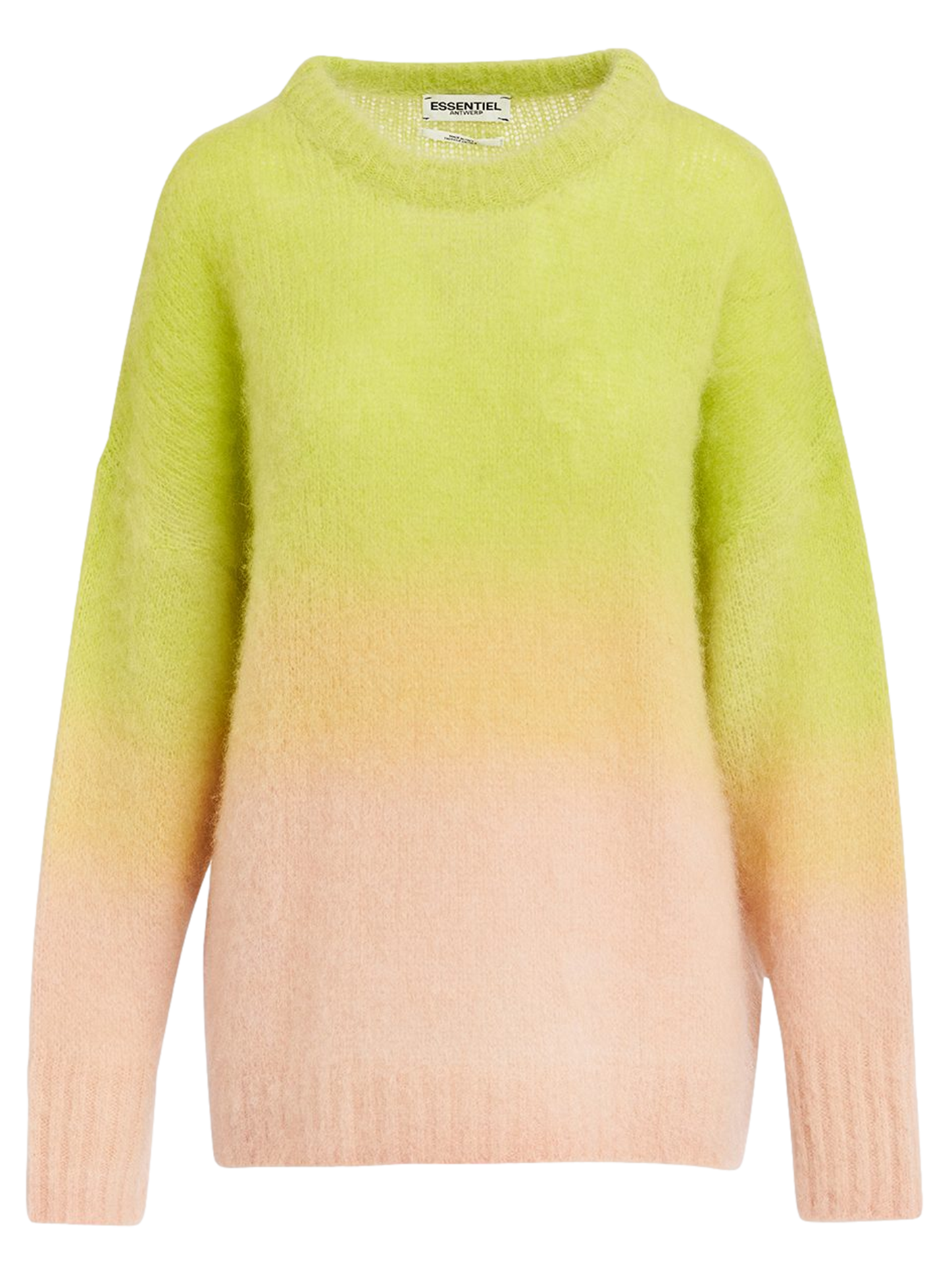 GIFY - Pull col rond en laine mélangée | Vert