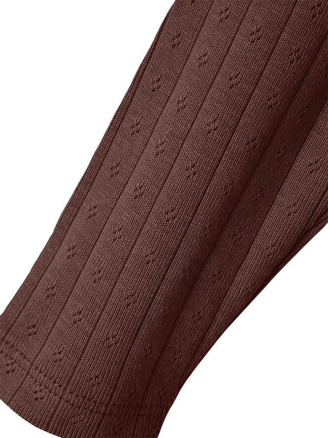 Lil' Atelier NBFRACHEL SLIM LEGGING HEA LIL Rum raisin