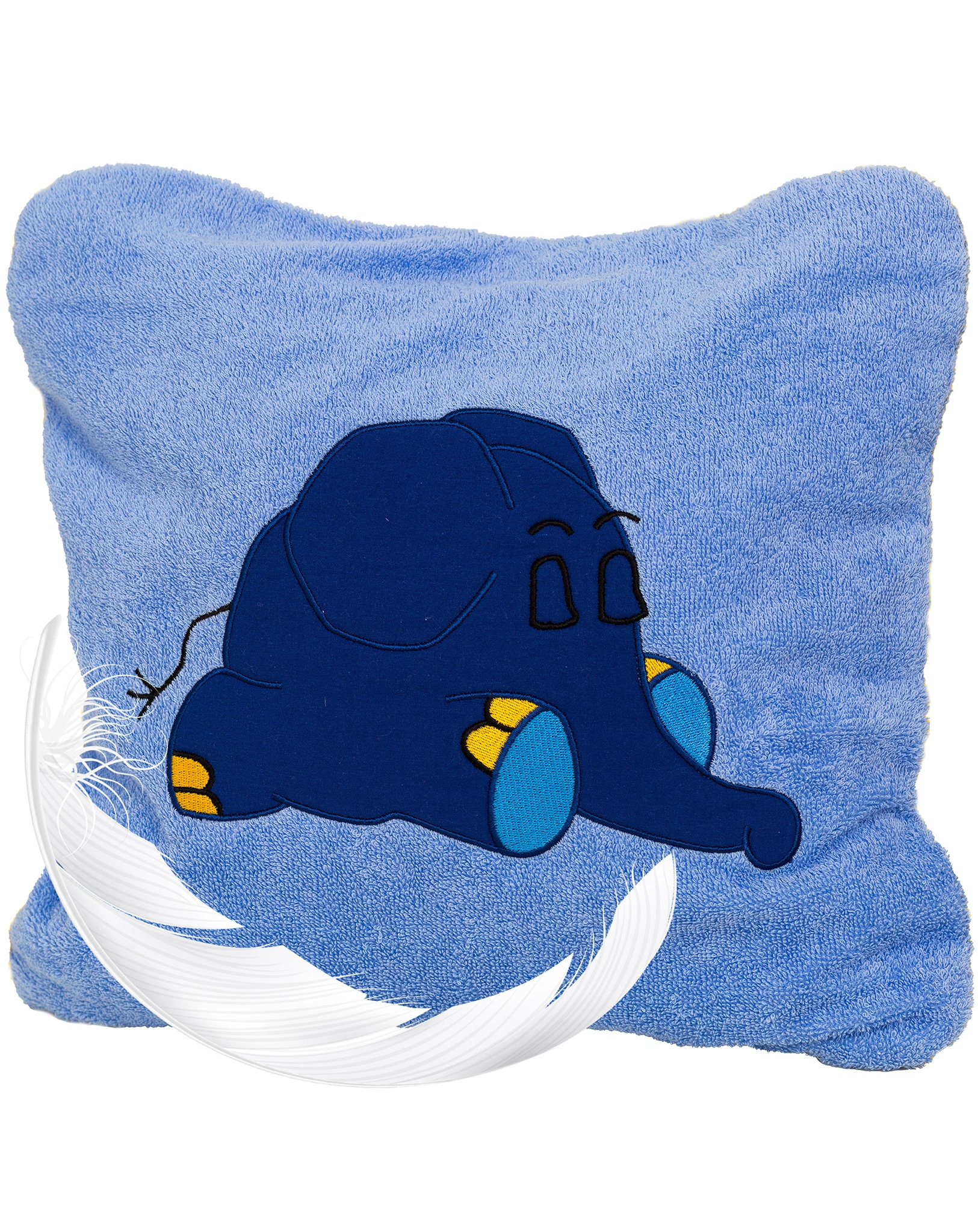 Kissenbezug ELEFANT (40x40) in blau