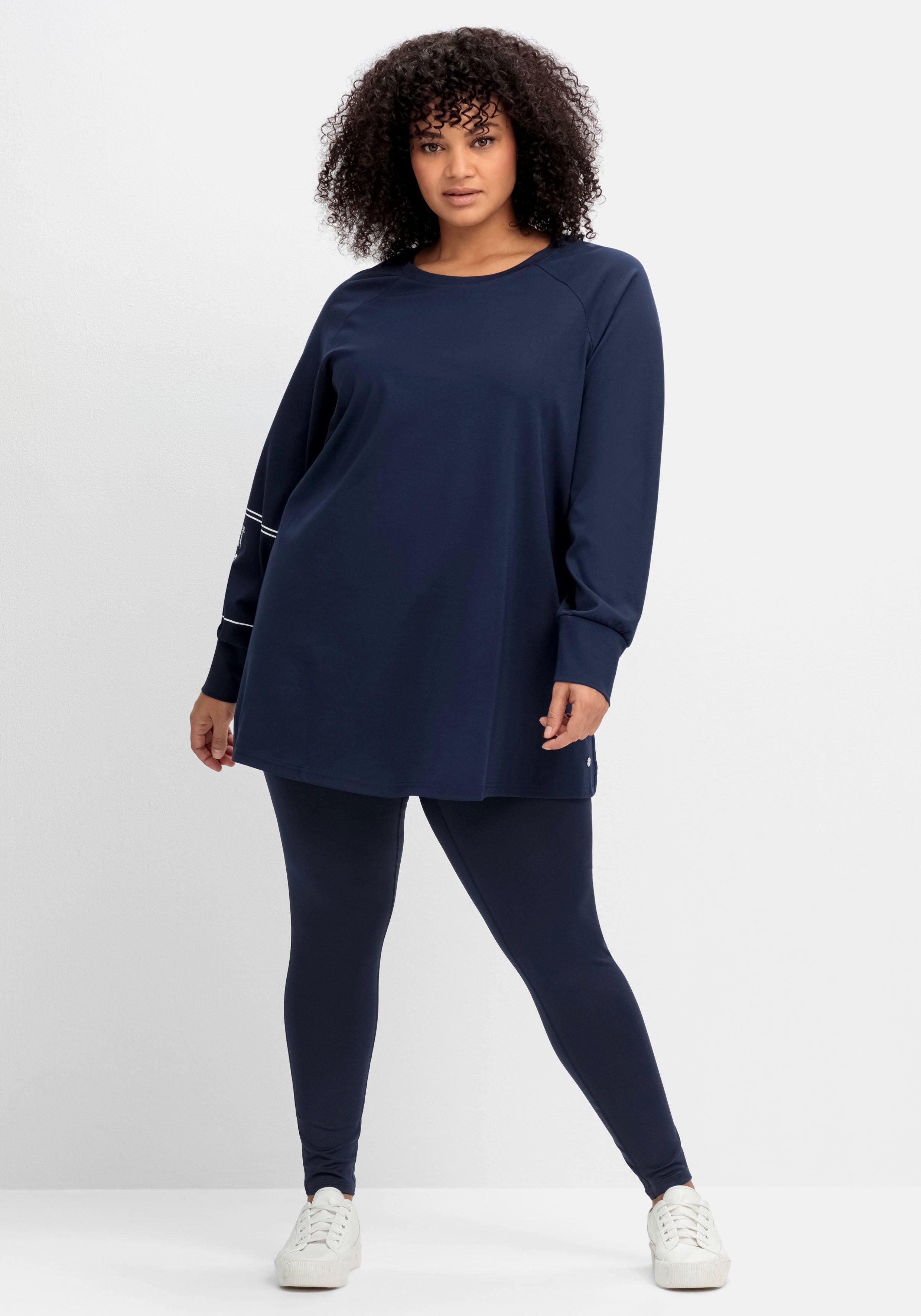 Sweatshirt aus Funktionsmaterial, mit Ärmeldruck