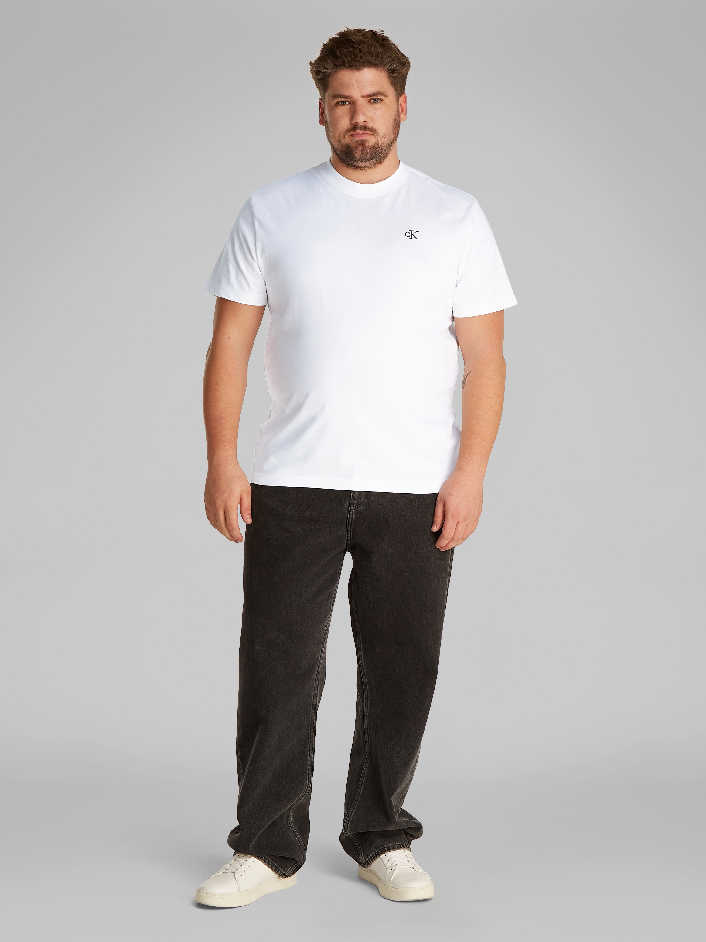 Calvin Klein Jeans Plus T-Shirt »PLUS SERIF FONT GRAPHIC TEE« in grossen Grössen