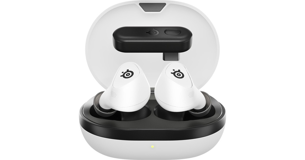SteelSeriesArctis Gamebuds voor PlayStation earbuds  (Wit, PlayStation, pc en mobiel)