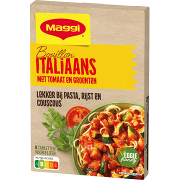 Maggi Bouillon Italiaans met Tomaat en Zongerijpte Groenten 8 Stuks 80 g