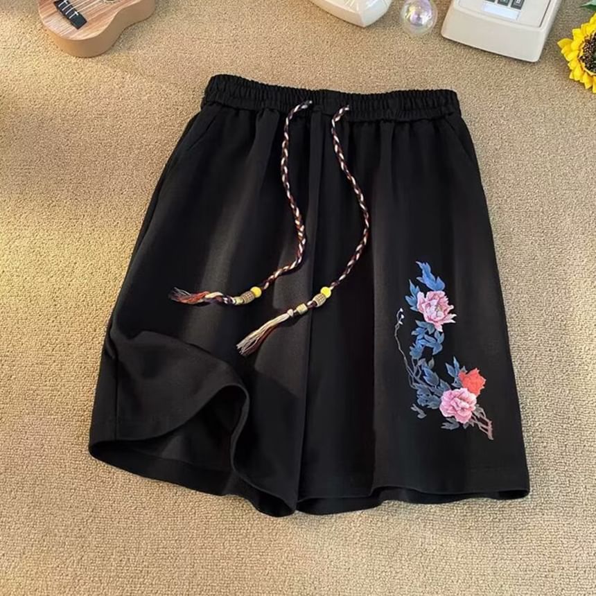 Cowpow - Shorts met trekkoord en bloemenprint