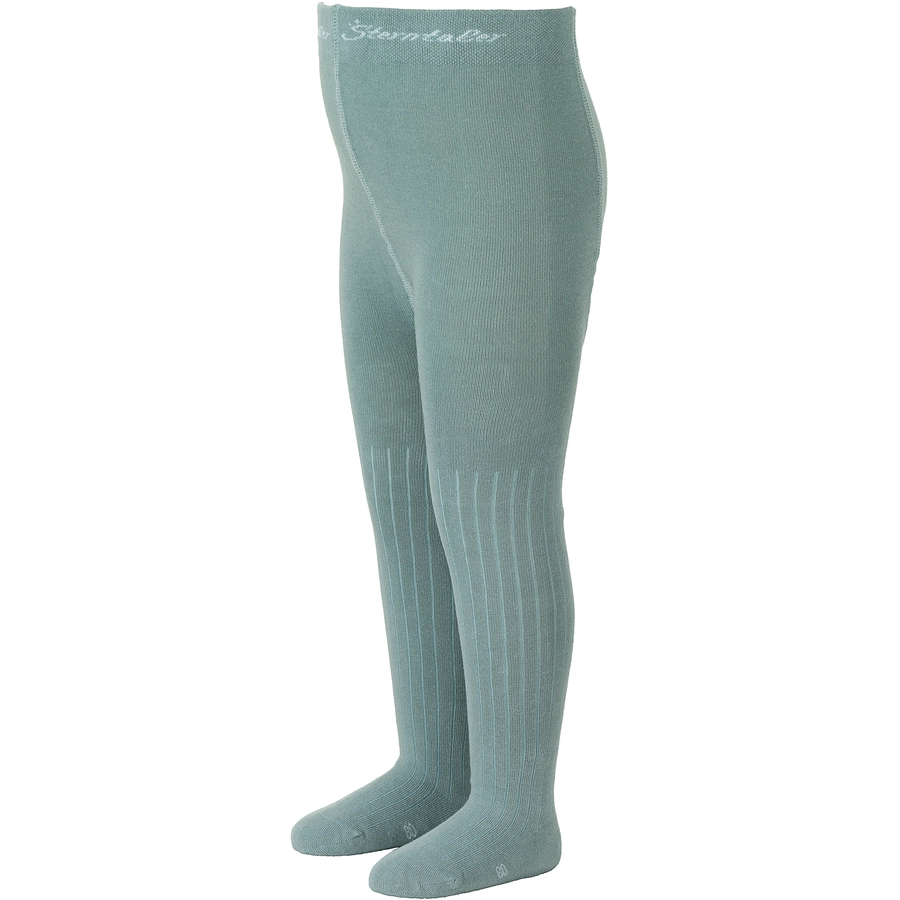 Sterntaler Strumpfhose Rippe steingrün