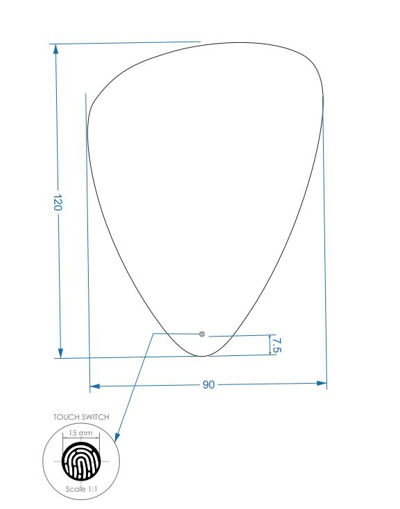 Gliss Design Frenzy spiegel met LED-verlichting en verwarming 120x90cm