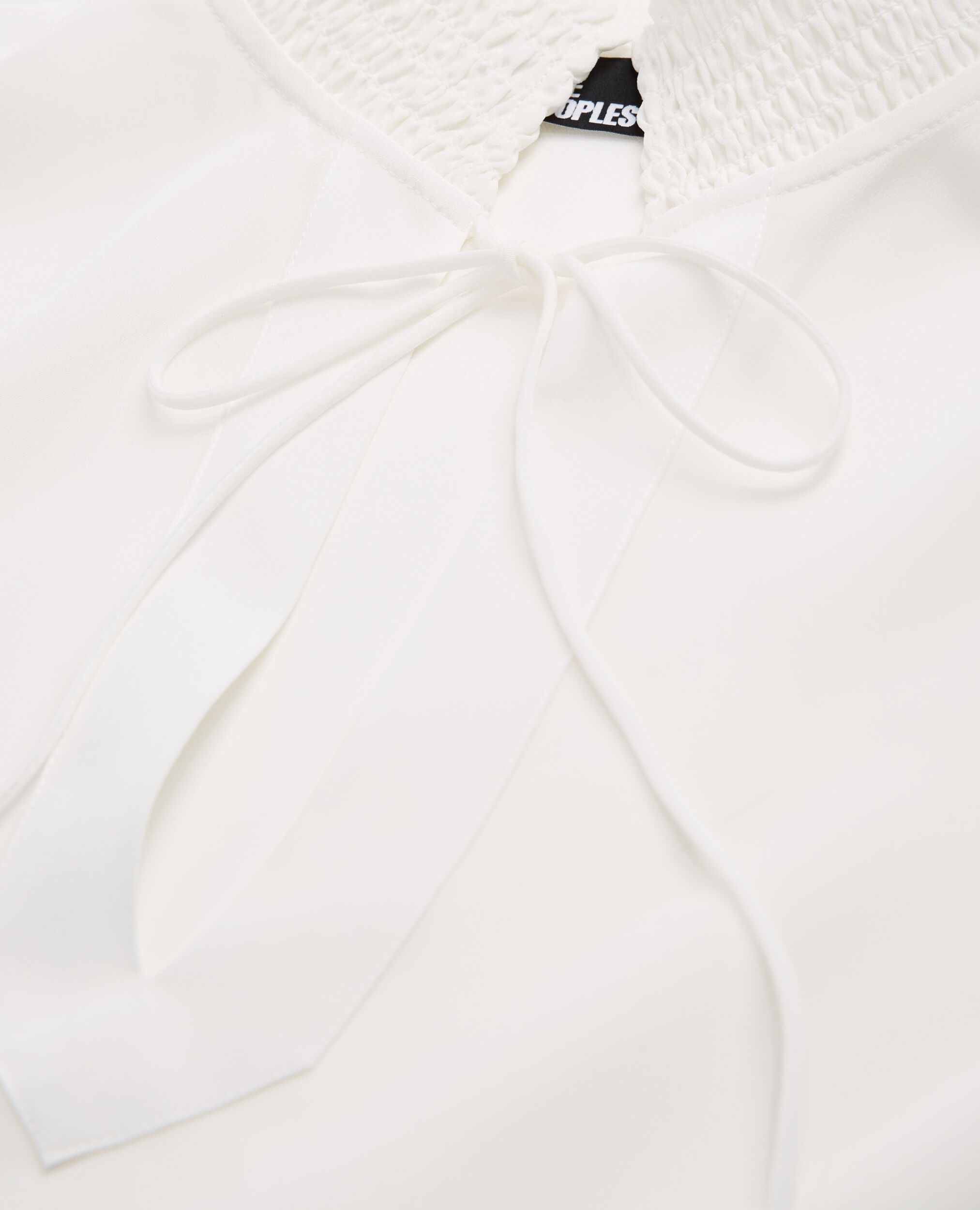 Blouse en soie écrue