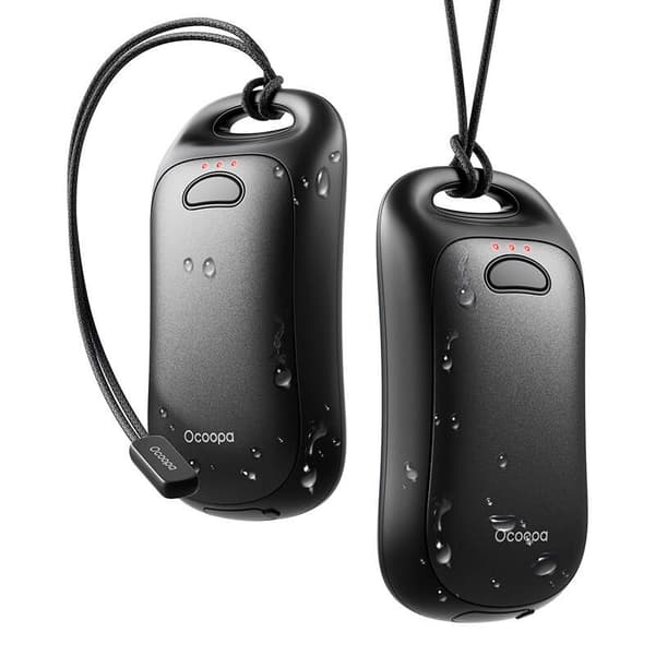 Ocoopa UT4 Urban 2x3000 mAh håndvarmer, USB-C, svart