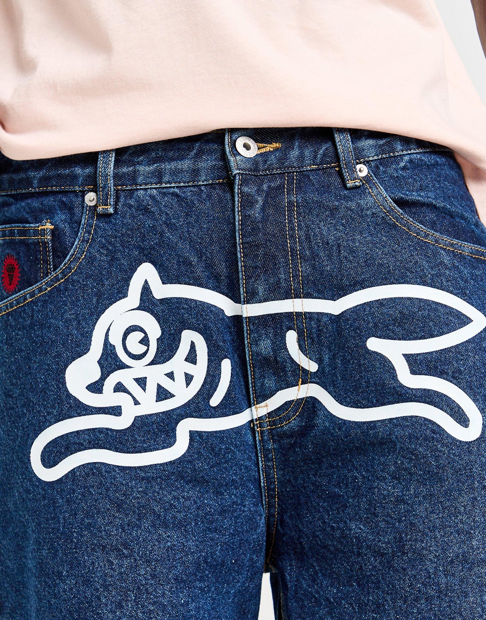 ICECREAM Short Denim Running Dog Homme